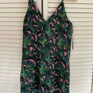 Topshop Green and Pink Romper